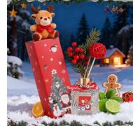 Allony Christmas Diffuser, Christmas Reed Diffuser, Hristmas Diffusers for Home, Christmas Lime, Basil, Citrus, Festive Home Fragrance Gift Set for Holiday, Christmas Essentials