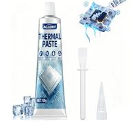 Allony CPU Thermal Paste, Cooling Paste CPU, Thermal Adhesive, High Thermal Conductivity, Thermal Paste Refrigerator, Cooling Paste for Fridge, CPU, GPU and Storage, Thermal Paste White, 100 g