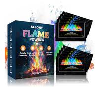 ALLONY Fire Colour Changing Powder, Magical Flames, Mystical Fire Sachets, Colour Changing Fire Powder, 10g,10 Pieces, Fire Colour Changer, Suitable for Bonfires, Parties, Fireplaces, etc