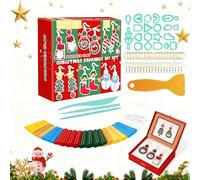 Allony Polymer Clay Set, Modeling Clay, DIY Earrings Kit, Oven Baked Clay, Plasticine Modelling Clays, Plasticine Creative Activities for Beginners Christmas Gifts