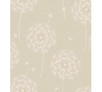 Holden Decor Allora Cream Wallpaper 10m x 53cm, Cream
