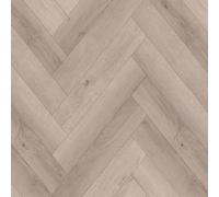 Allora LH Victoria Oak Wood Effect SPC Click Luxury Vinyl Tile - Herringbone(8mm LVT), For Commercial Use, Suitable For Underfloor Heating