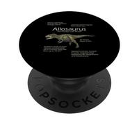 Allosaurus Dinosaur Facts Jurassic Prehistoric Paleontology PopSockets Adhesive PopGrip