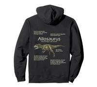 Allosaurus Dinosaur Facts Jurassic Prehistoric Paleontology Pullover Hoodie