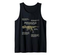 Allosaurus Dinosaur Facts Jurassic Prehistoric Paleontology Tank Top
