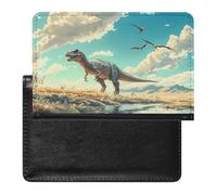 Allosaurus Dinosaur Slim Passport Holder Credit Card Cover Travel Essentials Wallet