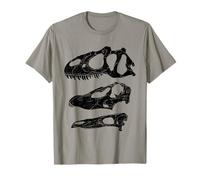 Allosaurus Diplodocus Stegosaurus Skull Dinosaur T-Shirt