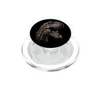 Allosaurus Face Dinosaur Wildlife Nature Dino Allosaurus PopSockets PopGrip for MagSafe
