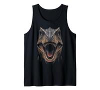 Allosaurus Face Dinosaur Wildlife Nature Dino Allosaurus Tank Top