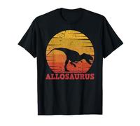 Allosaurus Retro Sunset Dinosaur Kids Allosaurus T-Shirt