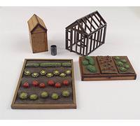 Allotment Garden Set OO/HO Gauge by WWS - Railway Model Modelling Shed Vegetable Patch
