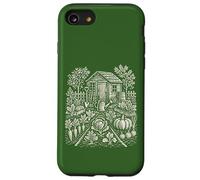 Allotment Garden Vegetables Folk Art Grow Your Own Case for iPhone SE (2020) / 7/8