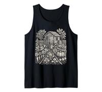 Allotment Garden Vegetables Folk Art Grow Your Own Tank Top