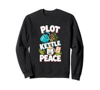 Allotment Gardener Plot Kettle Peace Tea Break Slogan Sweatshirt