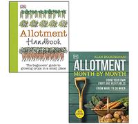 Allotment Handbook By Simon Akeroyd & Allotment Month By Month By Alan Buckingham 2 Books Collection Set