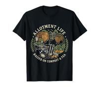 Allotment Life Raised on Compost and Tea Gardener T-Shirt