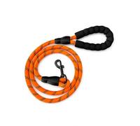 ALLOUTDOOR Rope Dog Lead with Soft Padded Handle - Reflective Rock Climbing Rope Lead for Small and Medium Dogs 135 cm 1.3 cm (Orange)