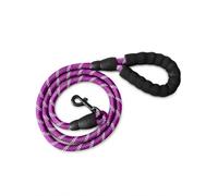 ALLOUTDOOR Rope Dog Lead with Soft Padded Handle - Reflective Rock Climbing Rope Lead for Small and Medium Dogs 135 cm 1.3 cm (Purple)