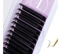 ALLOVE Eyelash Extension Super Easy Fan Volume Lash Extensions 0.12 mm J Curl 15-20 mm Mixed Tray Rapid Blooming Volume Lashes Self Fanning Lash Extension Supplies