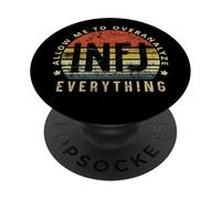 Allow Me To Overanalyze Everything INFJ Funny Introvert Joke PopSockets Adhesive PopGrip