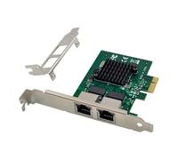 Allowish 2 Ports RJ45 Lan card PCI-E X1 Gigabit Server Network Card 1000Mbps compatible with WOL PXE VLAN Broadcom BCM5720 chipset