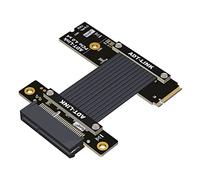 Allowish M.2 NVME TO PCIE X4 Extension Cable 4X To M2 M KEY NVME SSD PCI-E4.0 Adapter (5CM,R42UF 4.0)