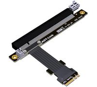 Allowish M.2 WiFi To Pcie X16 Extension Cable PCIE 4.0 16X Interface Transfer Extension Cable for M2 A.E Key Supports Pcie4.0 X1 (50CM,R53JC 4.0)