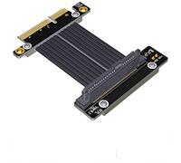 Allowish U.2 Interface U2 To PCIE 4.0 X4 Extension Adapter Data Cable for SSD SFF8639 NVMe Converter 64Gbps Straight Right Angle (25CM,R27SL-TU 4.0)