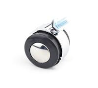 Alloy 1.5-inch Furniture Wheels Casters M8x15mm Screws Round Coffee Table Computer Desk with No Brake Furniture Hardware 4Pcs Casters