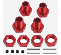 Alloy 17mm Wheel Hex 5mm Extended for ARRMA 6S 1/8 KRATON Typhon Outcast Notorious 6S 1/7 Infraction Limitless Mojave Felony Upgrade Part(Red)