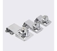 Alloy 90 Degree Drawer Lock with Hasp and Staple, Key Operated Cabinet, Door, Wardrobe, Shed and Toolbox Security Lock, Silver for 2.5/3/4 Inch Installation(4in)