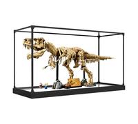 Alloy Acrylic Display Case for Le-Go 76968 dinosaur fossil Building Set,Large Transparent Dustproof Collection Display Case, Size:110x30x40cm(Only Box) (Transparent)
