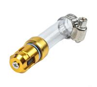 Alloy Air Filter Head for Motorcycle Drain Pipe Leak Proof(Gold) | Silicone and alloy mix, long-lasting use, stylish look, multiple colors, direct installation
