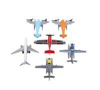 Alloy Airplane Toys Set, 6 Pcs Mini Collectible Fighter Jets for Home