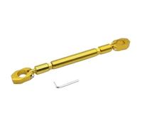 Alloy Aluminum 22mm Motorcycle Handlebar Brace Crossbar Modified Strengthen Clamp Balance Beam For Handle Bars Stabilizers(Yellow)