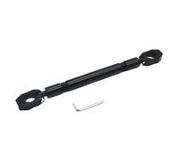 Alloy Aluminum 22mm Motorcycle Handlebar Brace Crossbar Modified Strengthen Clamp Balance Beam For Handle Bars Stabilizers(Black)