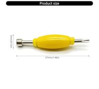 Alloy and Fingerboard Screwdriver with Two-Ended Design, 6 Packs | Widened Center Handle, Cross-Head Tip and Socket End, Manual Control for Fingerboard Repair and