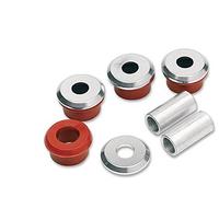 ALLOY ART Heavy-Duty Riser Bushings for Cruiser Bike Handlebar - Red Polyurethane - Sold in Sets of Four