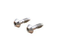 Alloy Bicycle Bike Hydraulic Disc Exhaust Screw Brake Clip Oil Filling Bleed Bolts Bike Accessories(Silver)