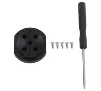 Alloy Bicycle Computer Mount Replacement Base for Garmin, Lightweight Cycling GPS Holder Bracket with Screws and Screwdriver, Easy Install Repair Part for Bike Electronics, Black