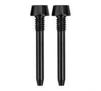 Alloy Bicycle Disc Brake Pad Retaining Pin Bolt For Magura Mt2 Mt4 Mt5 Mt6 Mt8 Calipers Replacement Hardware Kit Black Gold Rainbow 2pcs(BLACK)