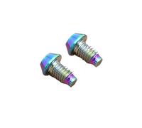 Alloy Bicycle Hydraulic Disc Brake Screw Brake Clip Oil Filling Bleed Screw Compatible With M6 Mountain Bike TC4(Dazzle)