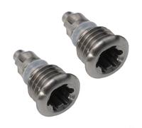 Alloy Bike Brake Lever Bleed Screws, 2pcs with O Ring, Compatible with MT Series (Titanium)