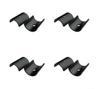 Alloy Bike Handlebar Shim 25.4 to 31.8mm 4-Pack | 25.4 to 31.8mm conversion, 4-pack for value, lightweight alloy, secure fit, black and red options(Black 25.4 To 28.6)