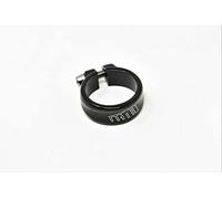 ALLOY BLACK BIKE SEAT CLAMP 32mm 31.8mm MTB ATB BMX FRAMES WITH LOGO