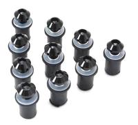 Alloy Bolts Wellnut Motorcycle Windscreen Screws Kit For BMW S1000RR HP4 HP2 For Sport K1200S Windshield Nuts Bolts Fastener Motobike mounting screws(Black)