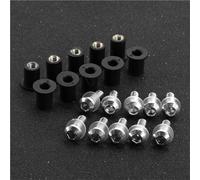 Alloy Bolts Wellnut Motorcycle Windscreen Screws Kit For Kawasaki For Ninja GPZ900R For Z900 For ZZ-R1200 Fairing Bodywork Screws Bolts Nuts Kits Motobike mounting screws(Silver)