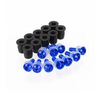 Alloy Bolts Wellnut Motorcycle Windscreen Screws Kit For Kawasaki For Versys 1000 For Versys-1000 Fairing Bodywork Screws Bolts Nuts Kits Motobike mounting screws(Blue)
