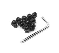 Alloy Bolts Wellnut Motorcycle Windshield Bolts Kit For Aprilia TUONO V4R Fairing Windscreen Bolt Nuts Screws Fastener Motobike mounting screws(Black)