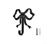Alloy Bow Wall Hook for Keys Hats Towels Bags Umbrellas Providing Wall-Based Storage Without Requiring Floor Space (D)